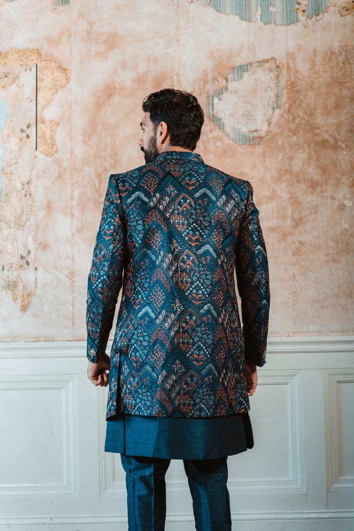 Navy Blue Kurta Set
