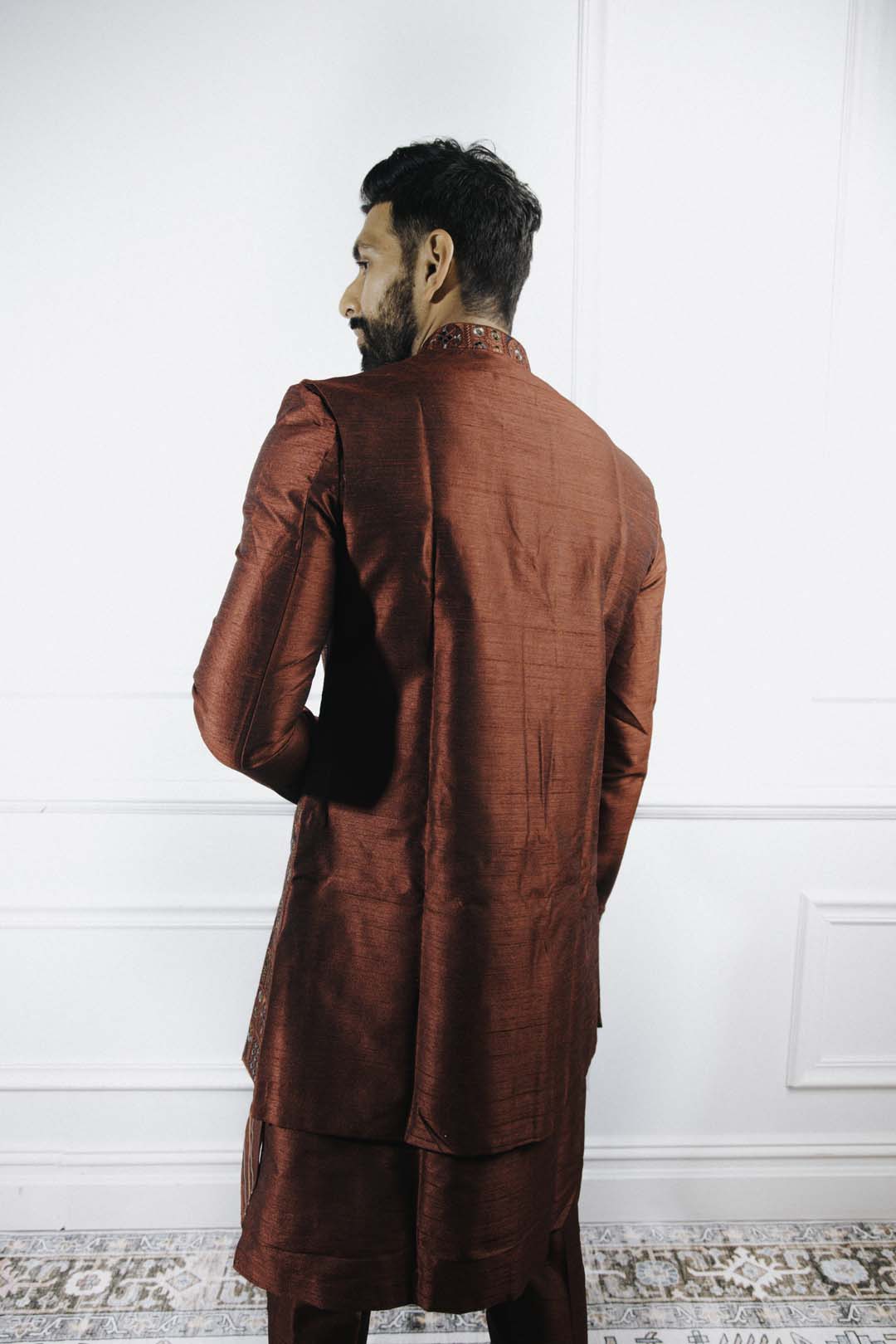 Regal Red Indowestern Set
