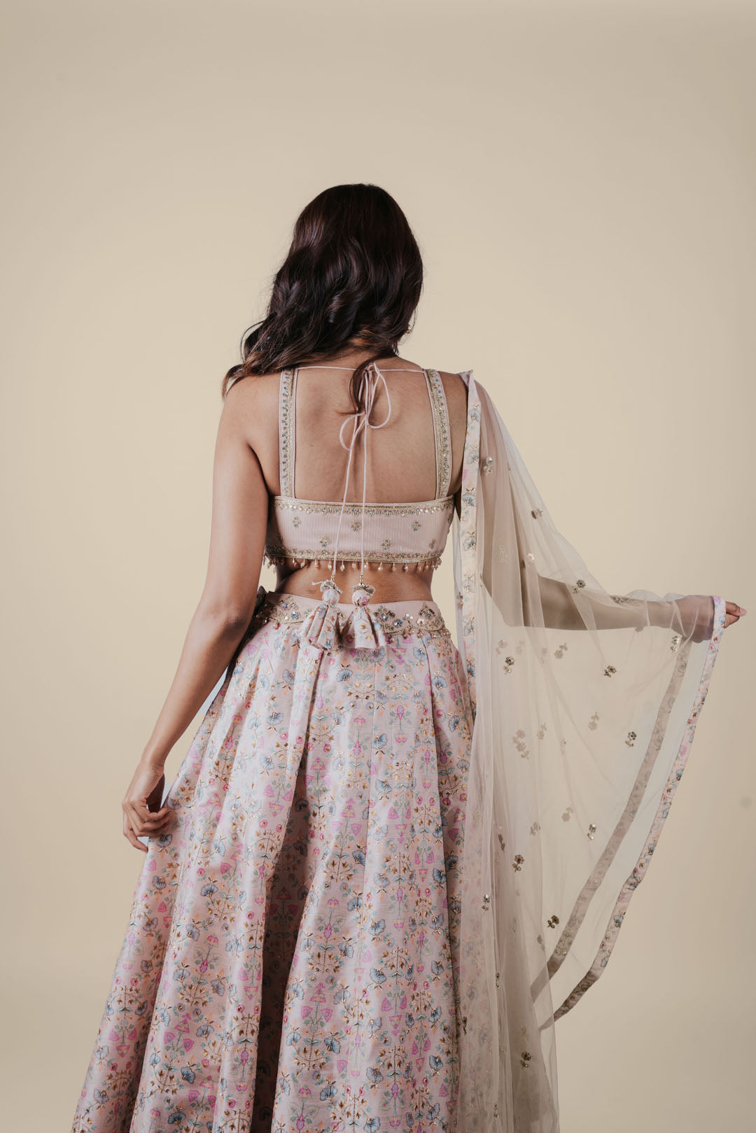 Golden Floral Lehenga
