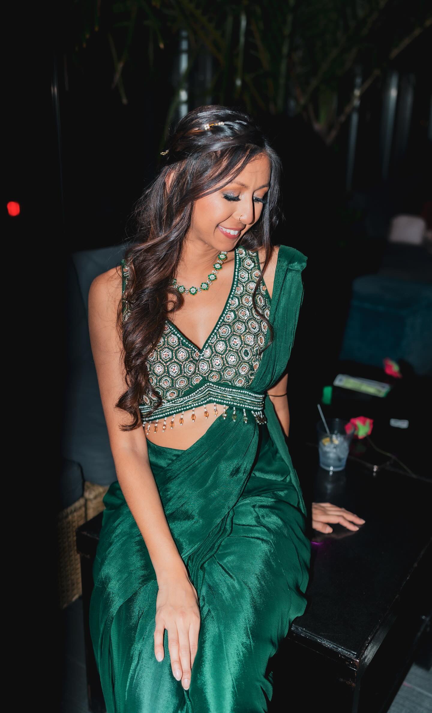 Emerald Green Saree