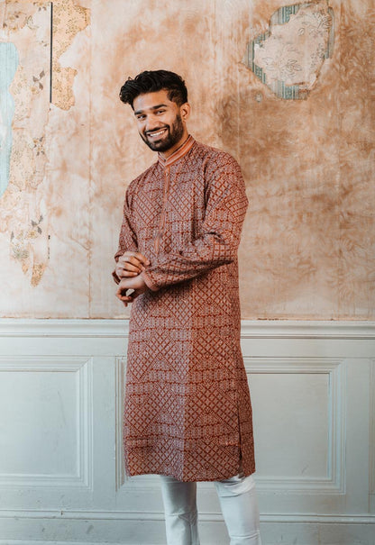 Burnt Orange Kurta