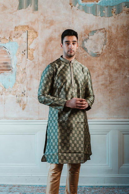 Olive Green Kurta