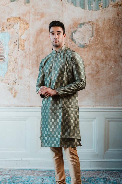 Olive Green Kurta