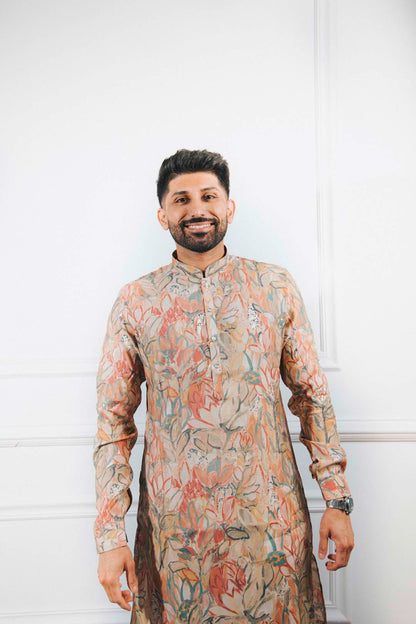 Printed Colorful Kurta Set