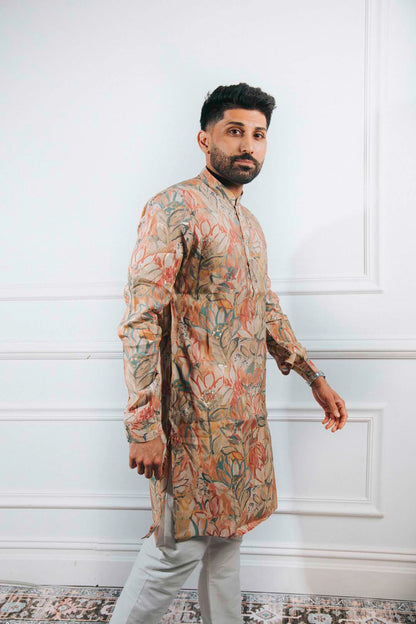 Printed Colorful Kurta Set