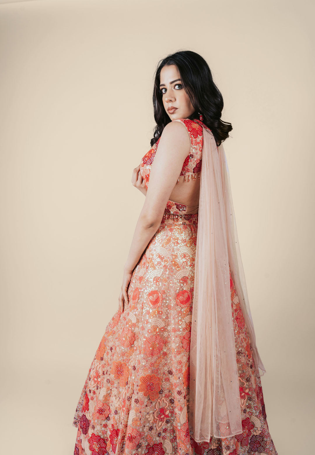 Vibrant Floral Lehenga - Basanti Kapde Aur Koffee