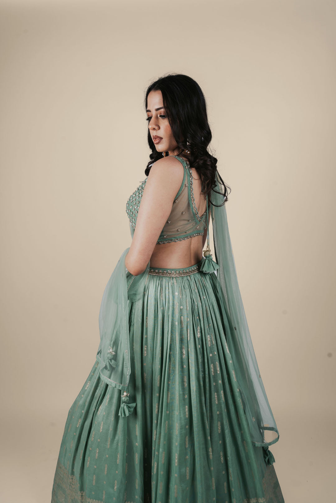 Mint Lehenga